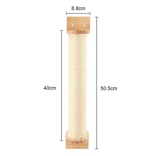 Cat Tree Wall Mounted Cat Climbing Bridge with Scratching Post and Cat Hammock Sisal Ladder for Kitten Playing  and Resting