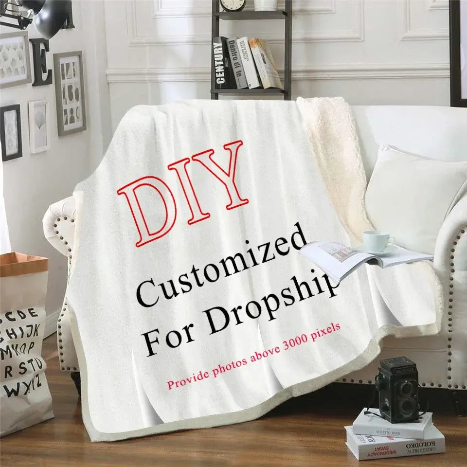 Custom Sherpa DIY Print Sherpa Blanket Colorful Flower Throw Blanket Green Blue Bedspreads Paisley Gothic Bedding Sofa Cover