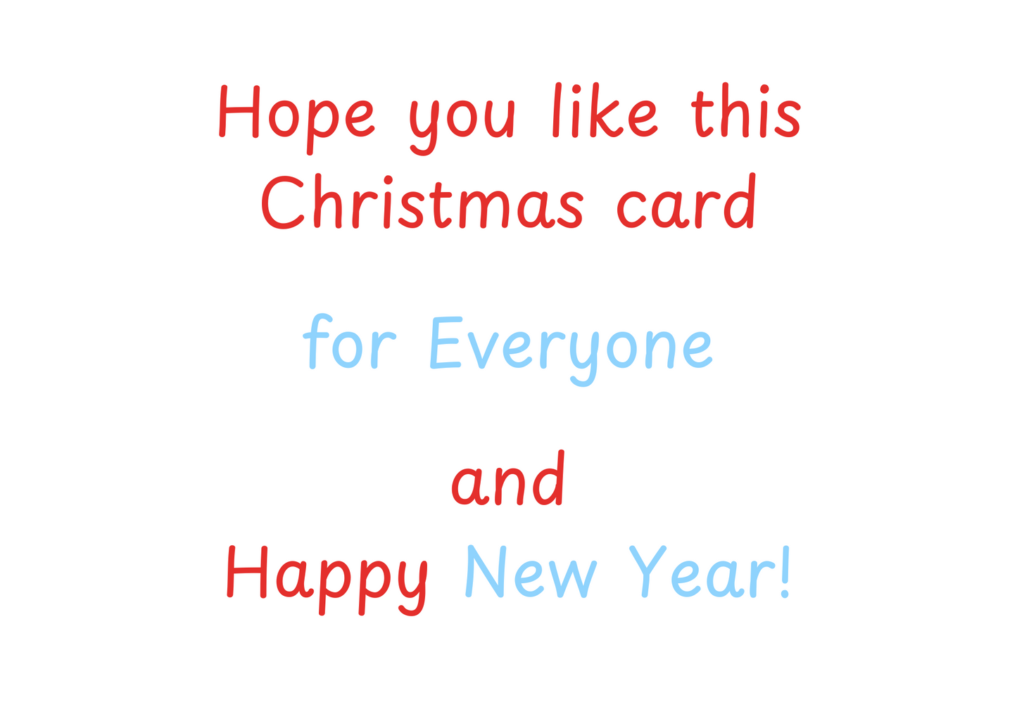 Merry Christmas / Happy Holidays Election Card