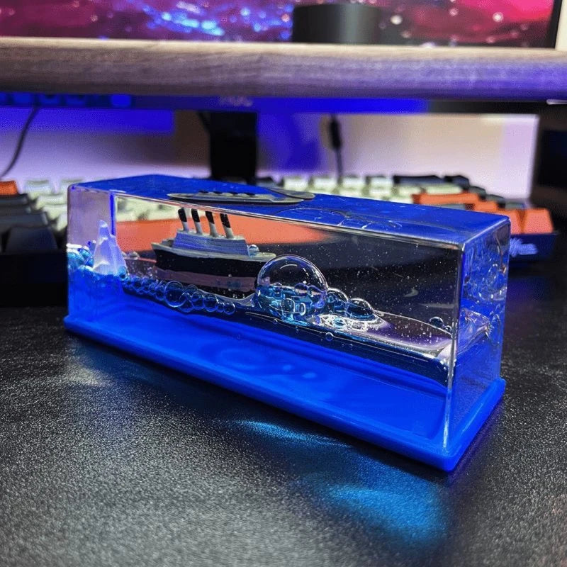 Creative Cruise Ship Fluid Drift Bottle - Unsinkable!