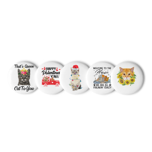 Set of pin buttons