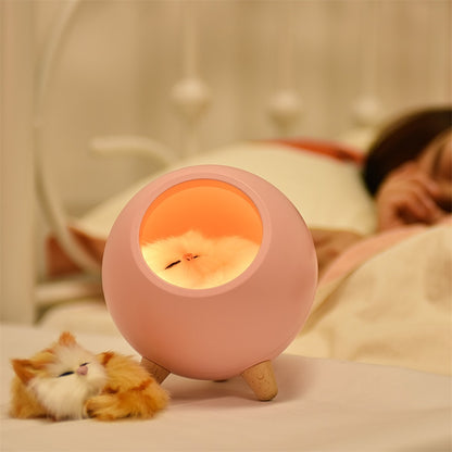 LED Cat Light USB Touch Night Light Bionic Cat Stepless Dimming Night Light Room Decoration Lamp